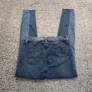 Pacsun Jeans Womens 27 Blue High Rise Ankle Jegging Skinny Normcore Distressed